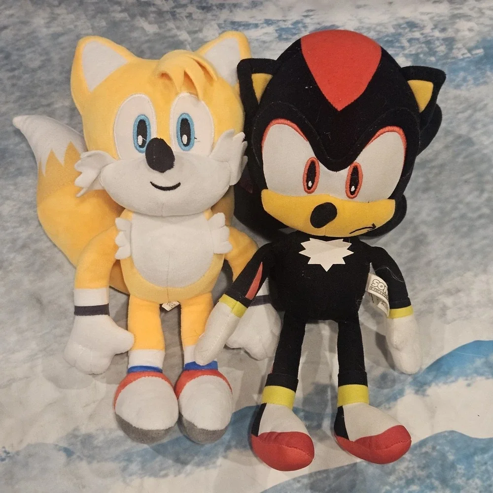 Sonic The Hedgehog Plush Bundle Sonic Tails Shadow Flash Sonic Sega Jakks‎ Lot